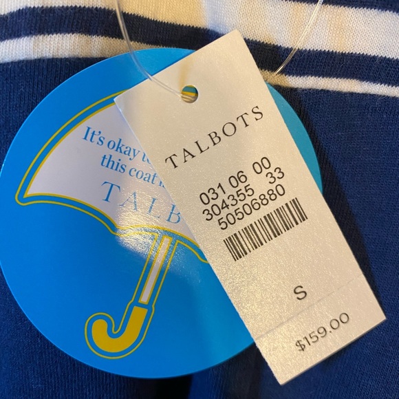 NWT Talbots Spring Jacket Coat Size Small Hello Yellow Detachable Hood Rain Go - Picture 13 of 16